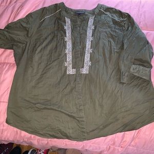 Army Green button up